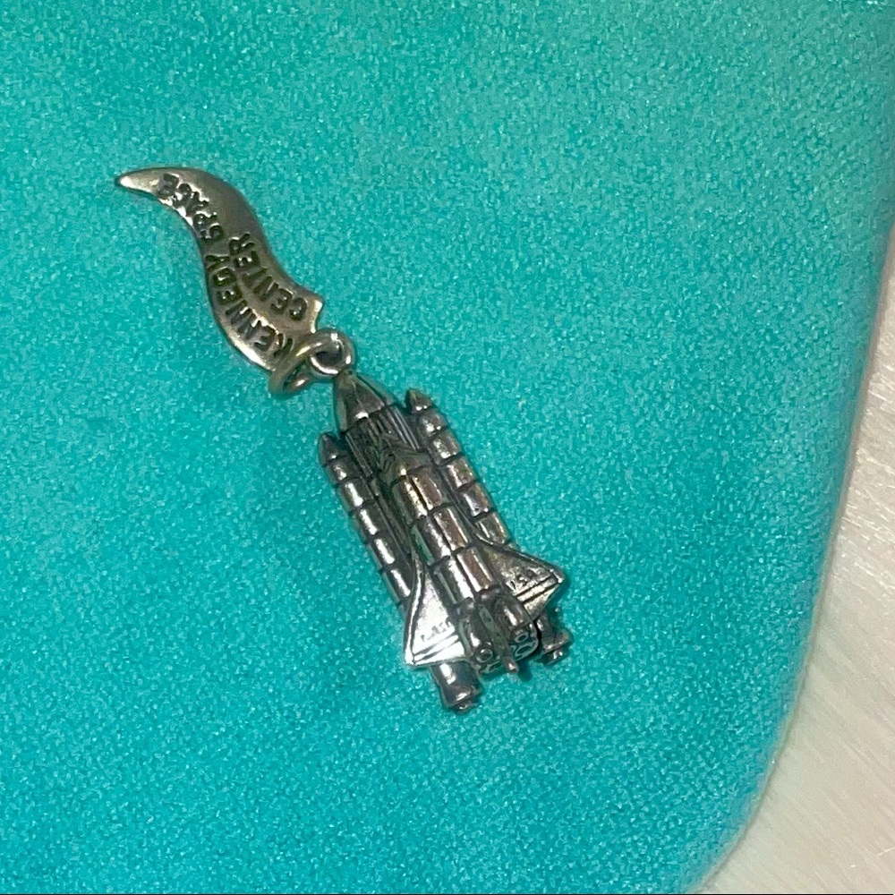 Vintage Kennedy Space Center Charm Rocket Astronaut Spaceship Space Jewelry Gift